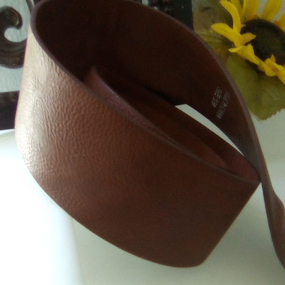 Tobacco Brown 70s Style Vintage Belt Small/Medium - Picture 3 of 10